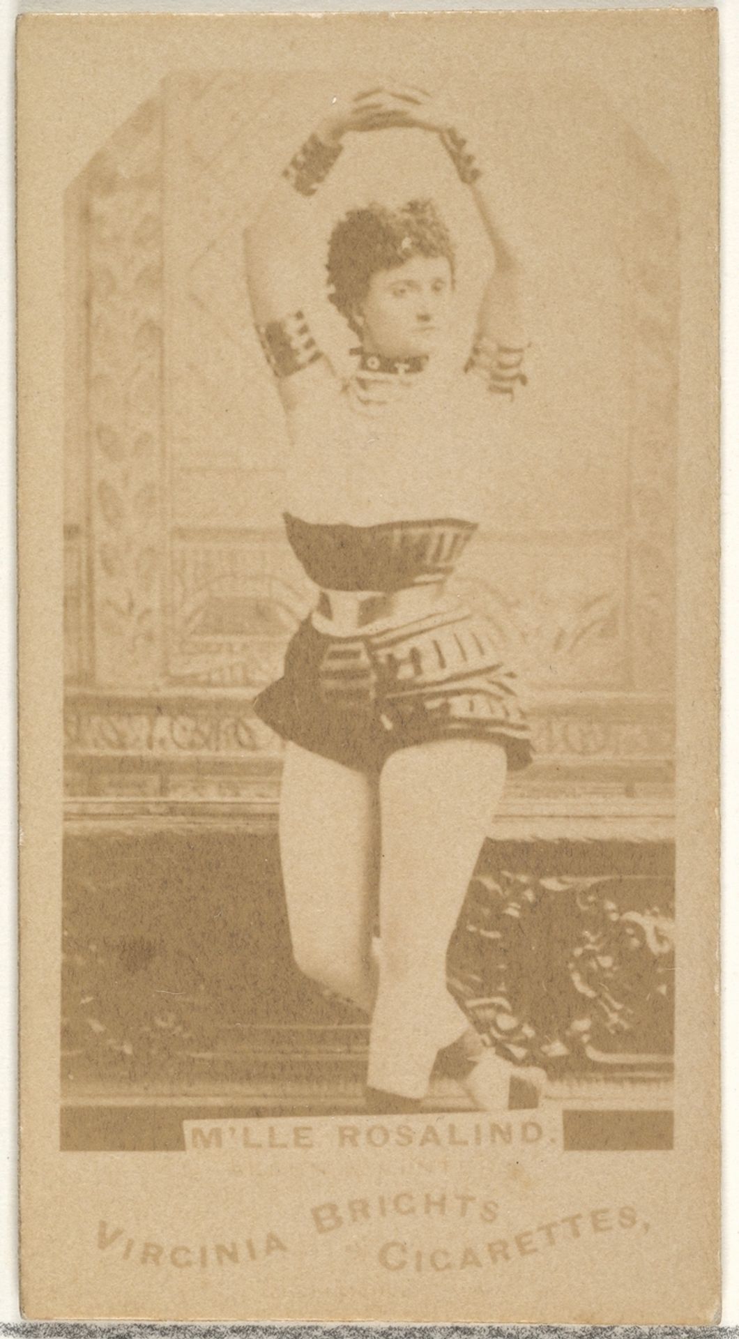 M'lle Rosalind, from the Actors and Actresses series (N45, Type 1) for Virginia Brights Cigarettes by Allen & Ginter