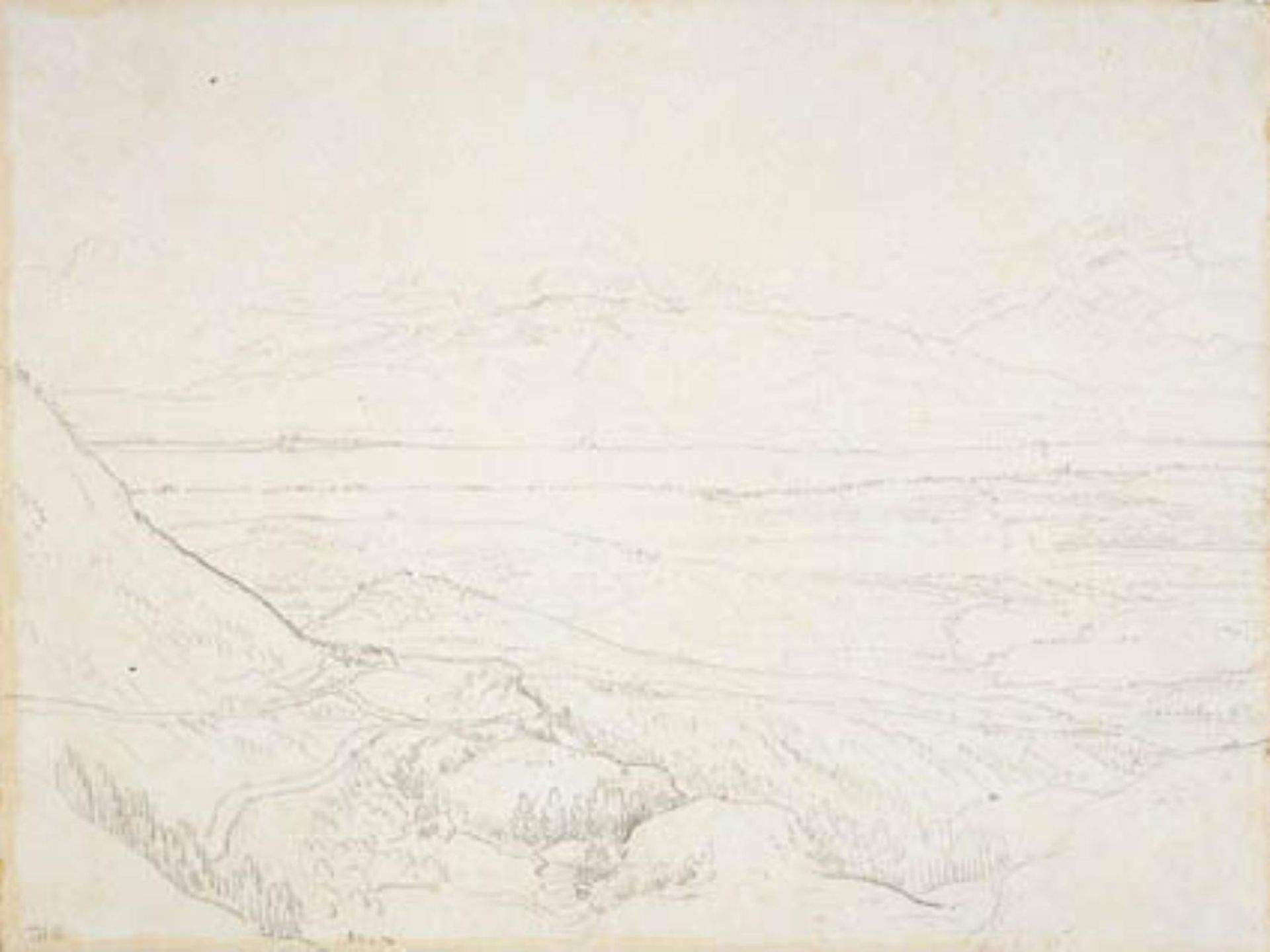 View of Mont Blanc from the Col de la Faucille by Theodore Rousseau