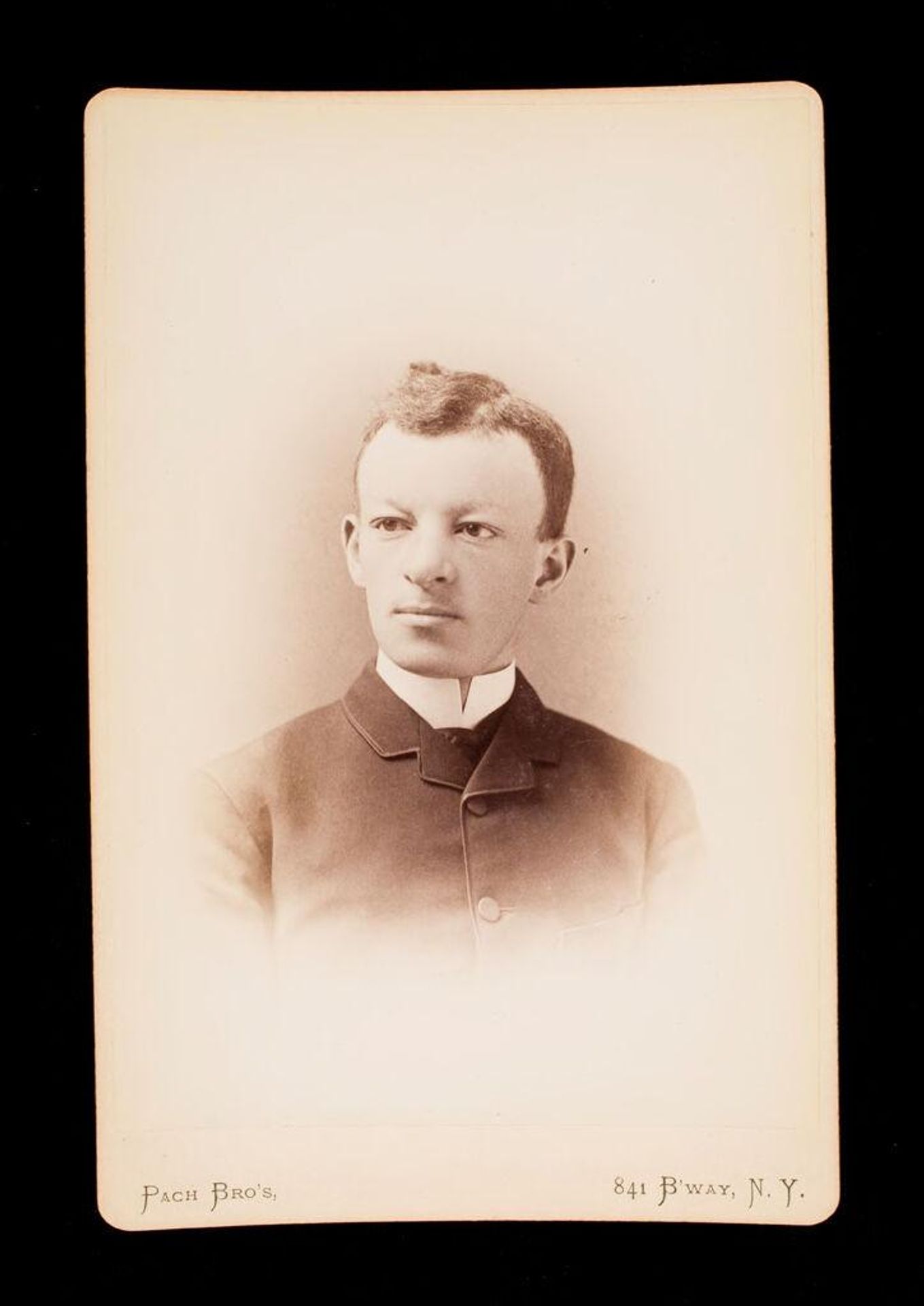 Untitled (bust length portrait of clean shaven man labeled Charles Gaston Smith) by Pach Brothers