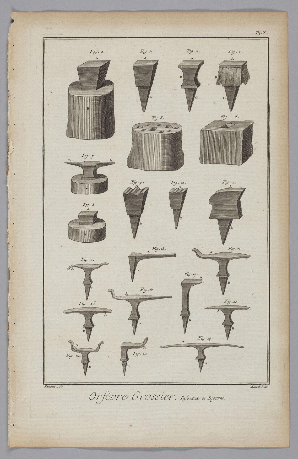 Goldsmiths' Anvils and Bickerns by Robert BÃ©nard