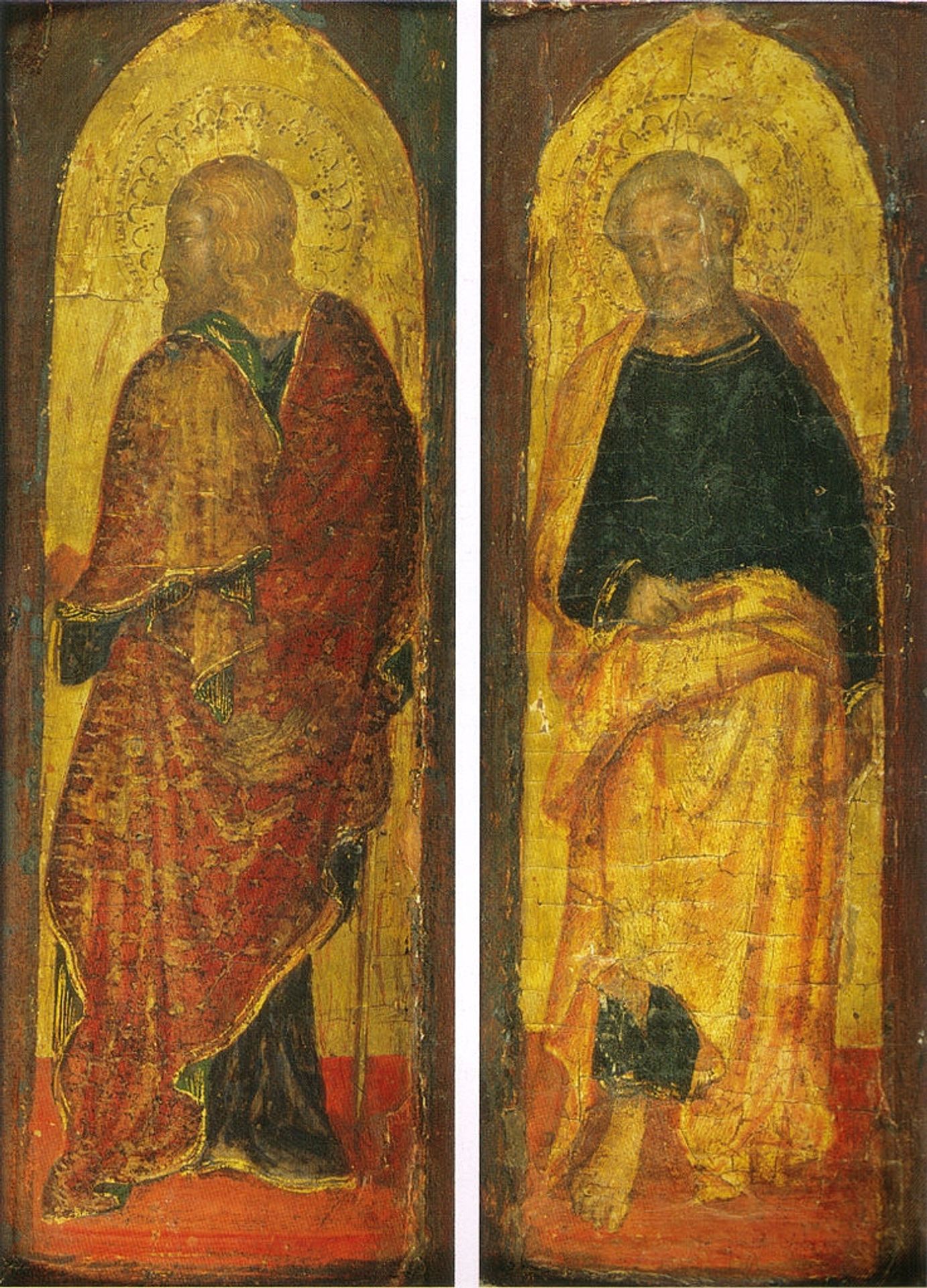 St. James the Greate and St. Peter, the polyptych Sandei Collection Berenson by Gentile da Fabriano