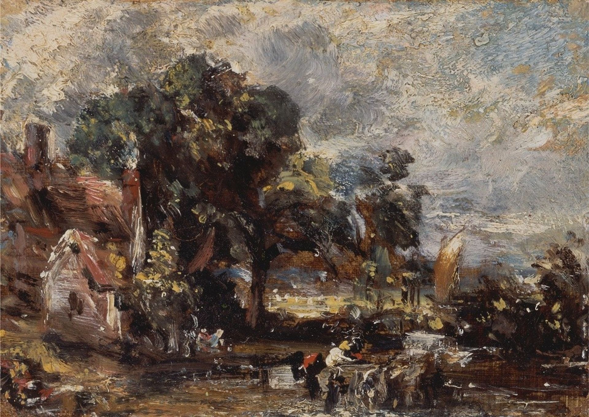 Sketch for ‘The Haywain’ by John Constable