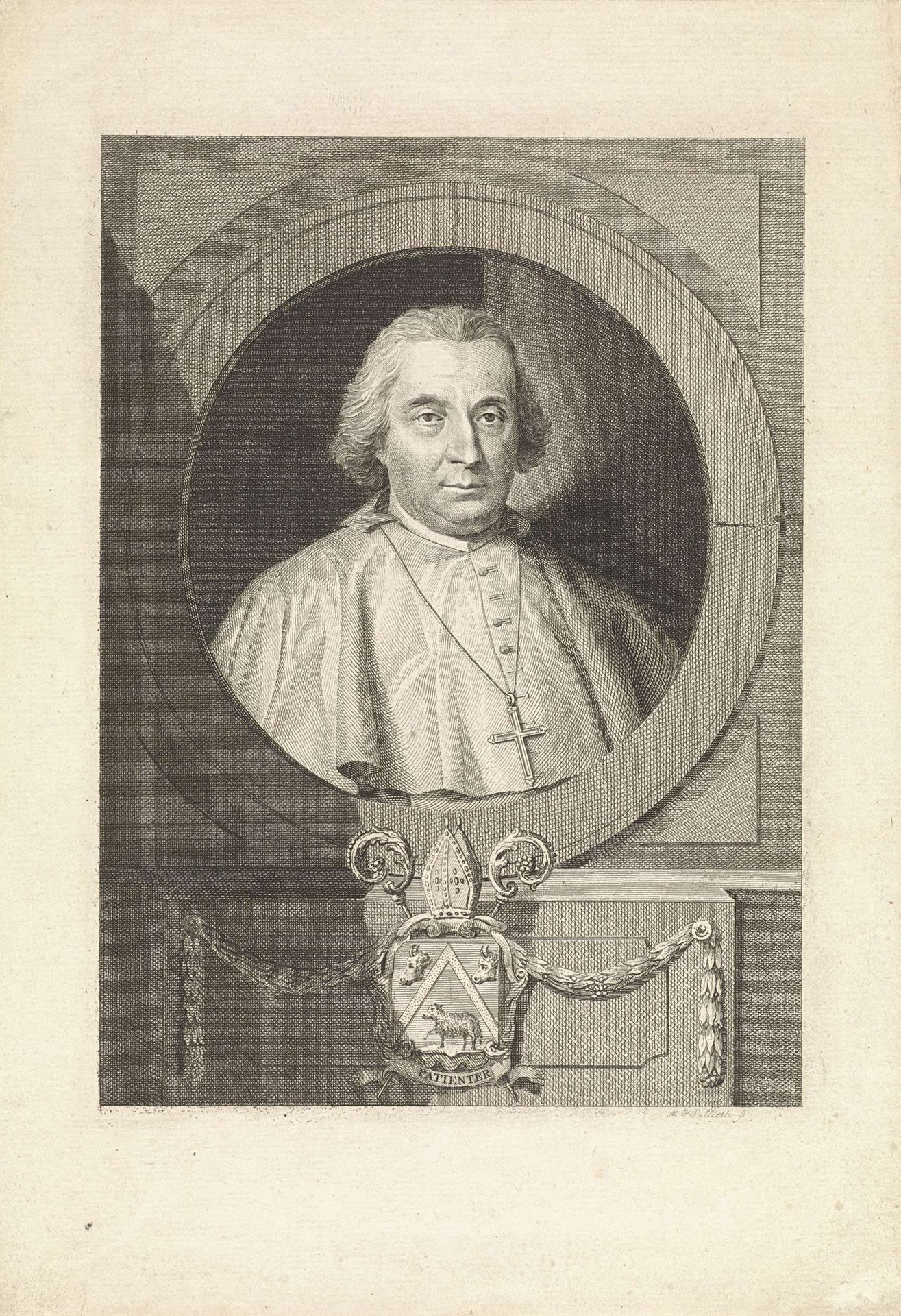 Portret van Godfried Hermans by Mathias de Sallieth
