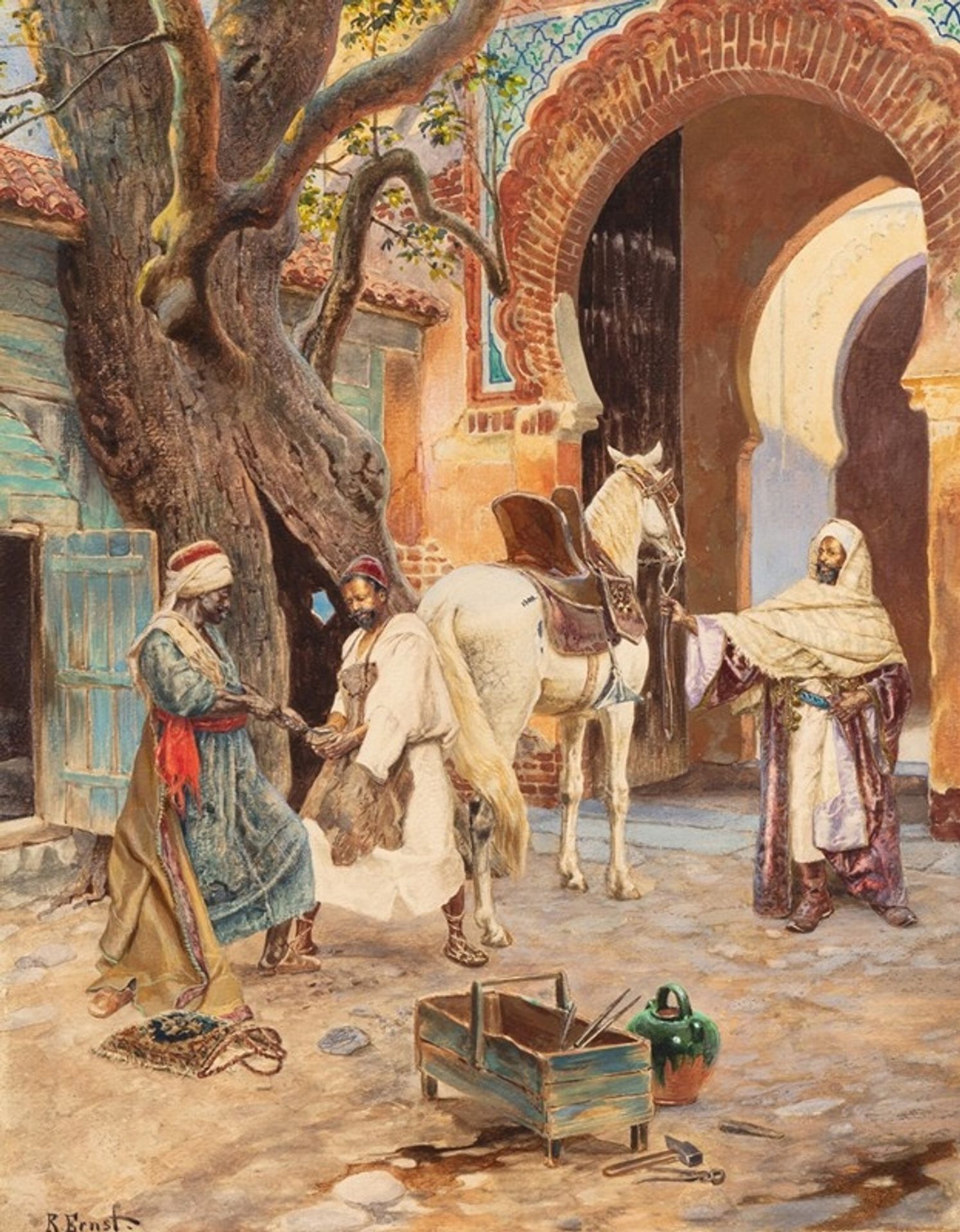 The Farrier by Rudolf Ernst