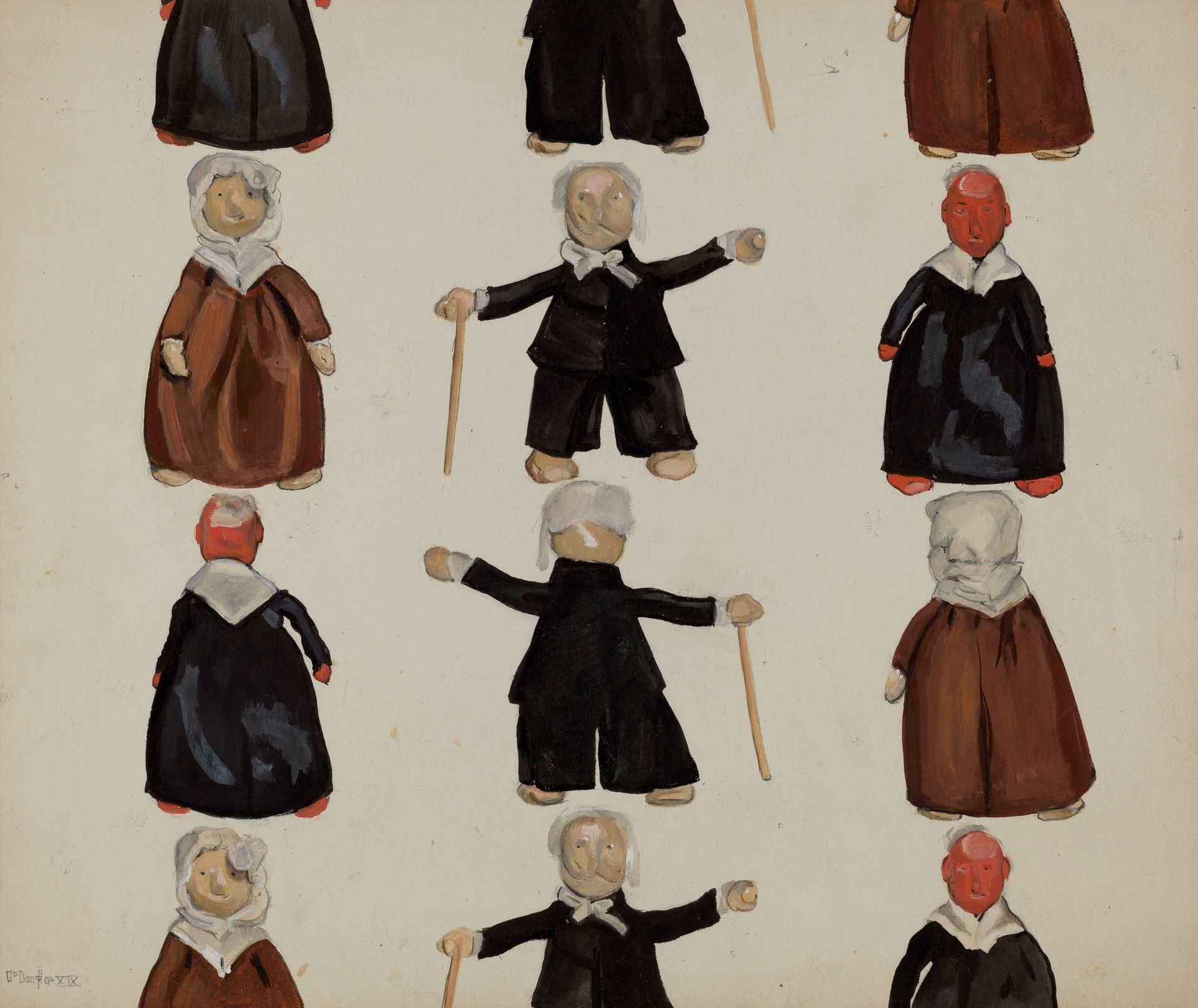 Plate of Dolls by Jane Iverson