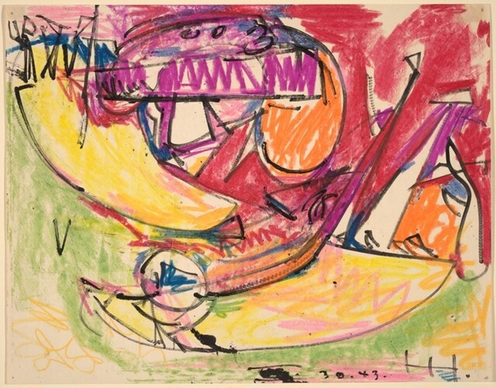 Red Sky by Hans Hofmann