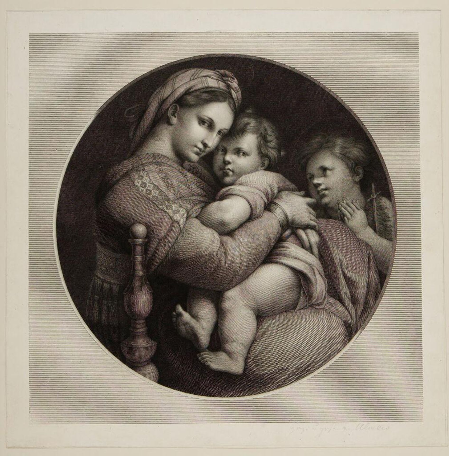 Madonna della Seggiola [Madonna of the Chair] by Johann Conrad Ulmer