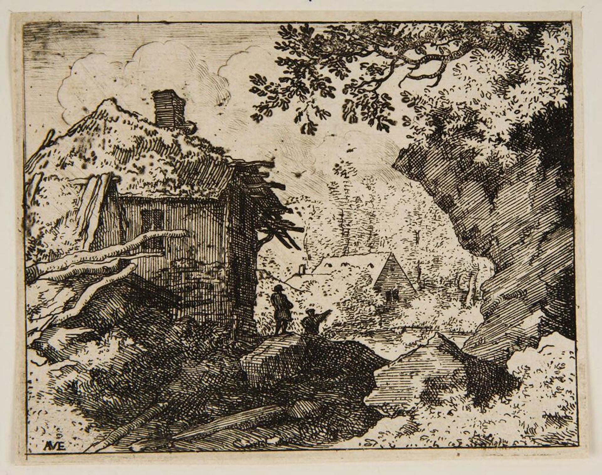 Hut Seen From Behind by Allart van Everdingen