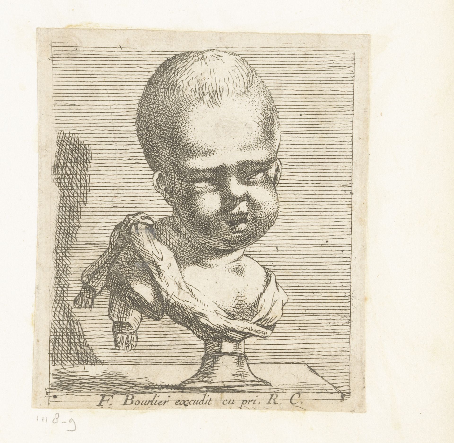 Herm met kindergezicht by François Bourlier