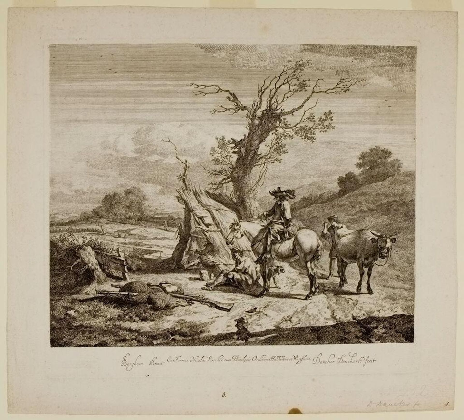 Landscape with Hunter on Horseback by Dancker Danckerts