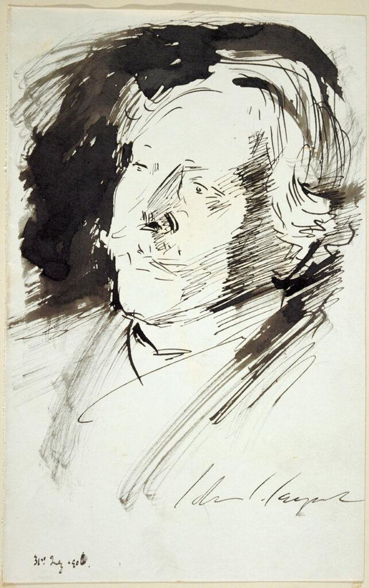 Sketch of Sir David Murray (1849 - 1933) by John Singer Sargent