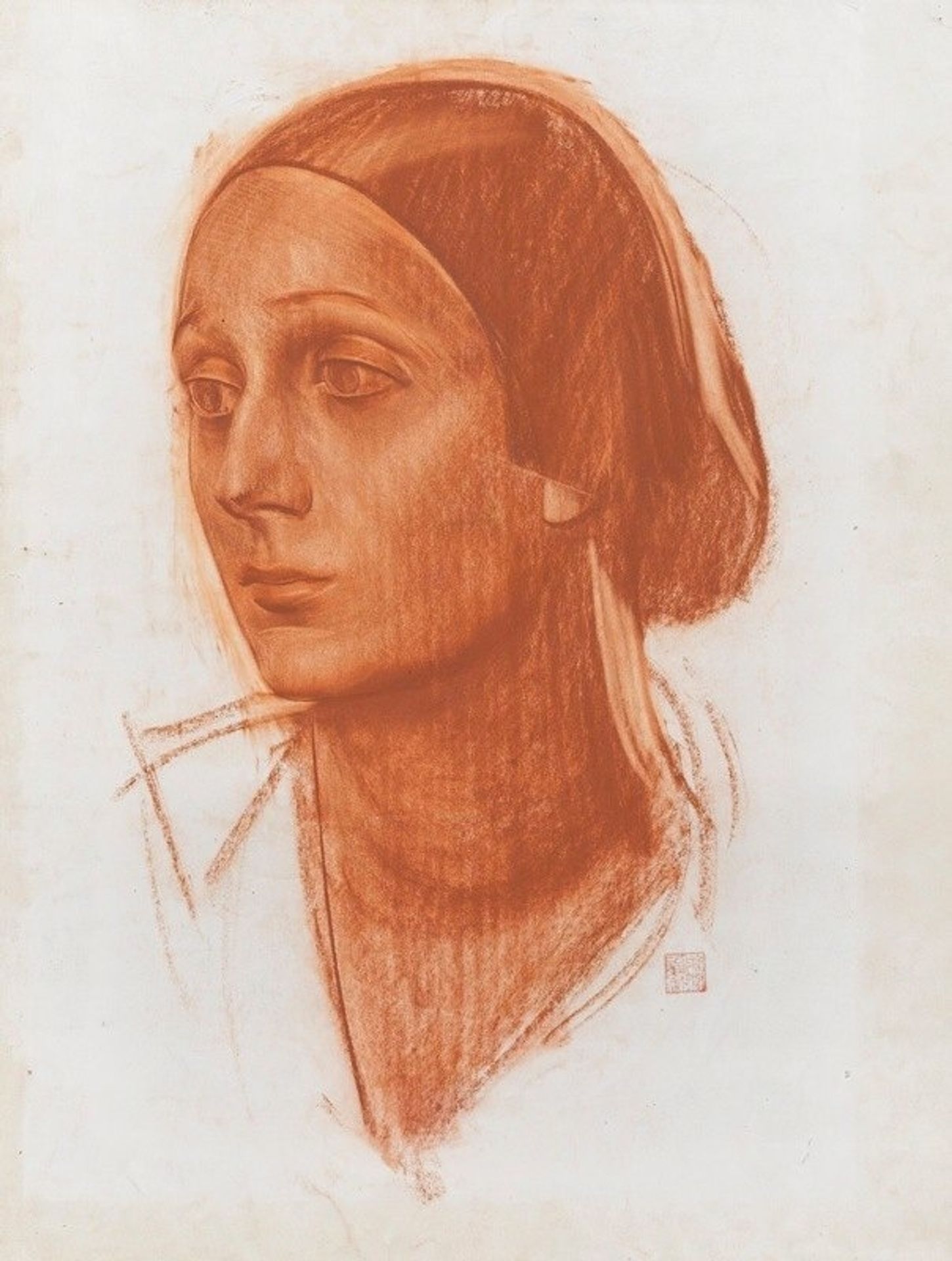 Portrait Of Anna Pavlova by Alexandre Jacovleff