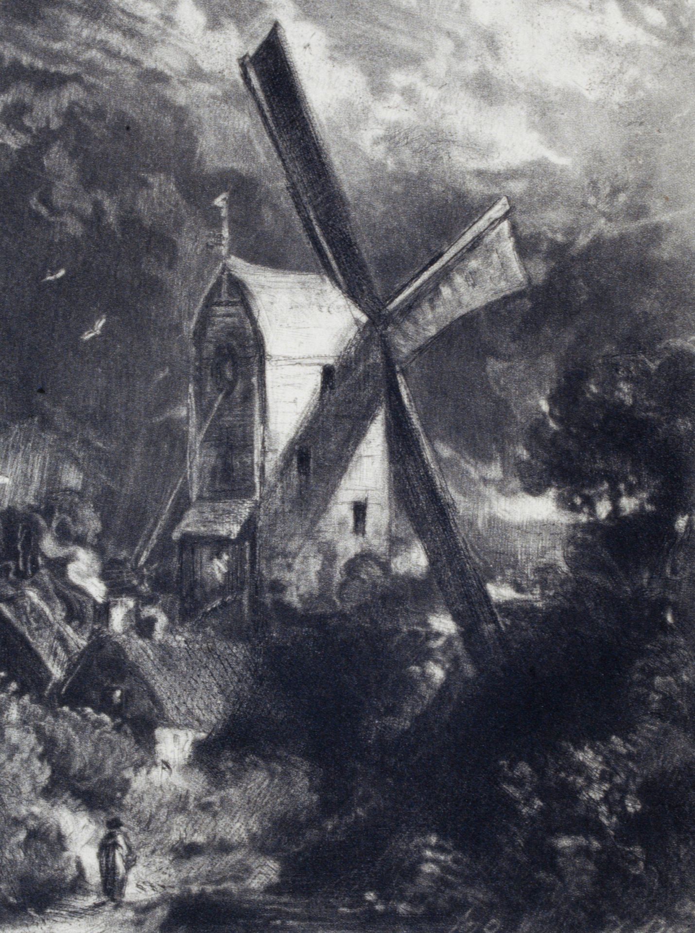 A Mill near Brighton by John Constable