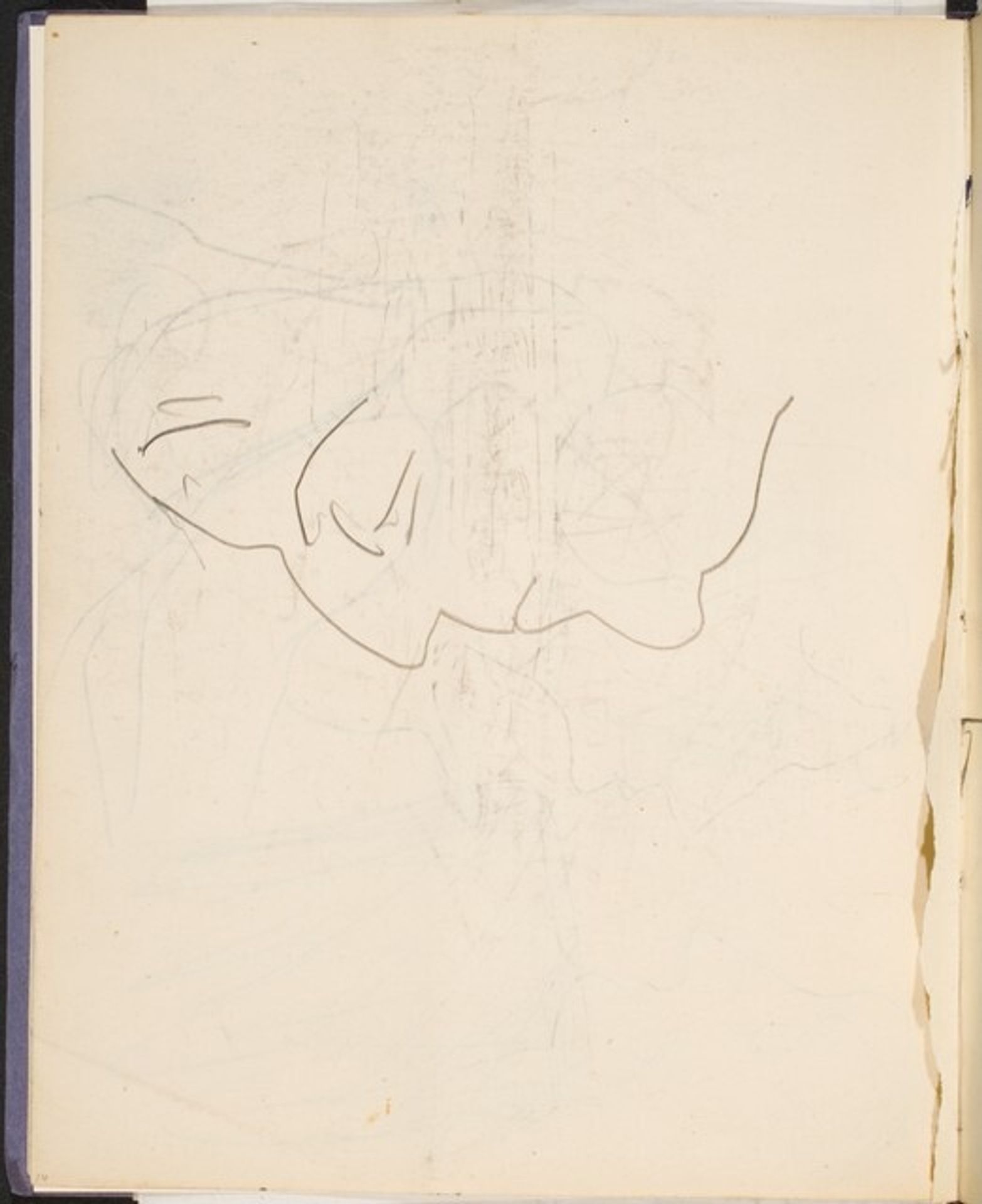 männliches Profil (Profile) [p. 16] by Max Beckmann