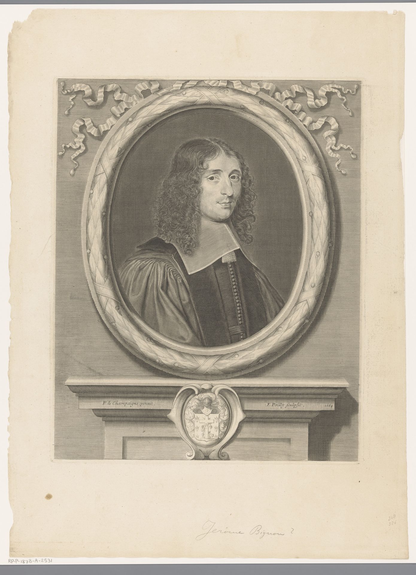 Portret van Jérôme Bignon II by Francois de Poilly