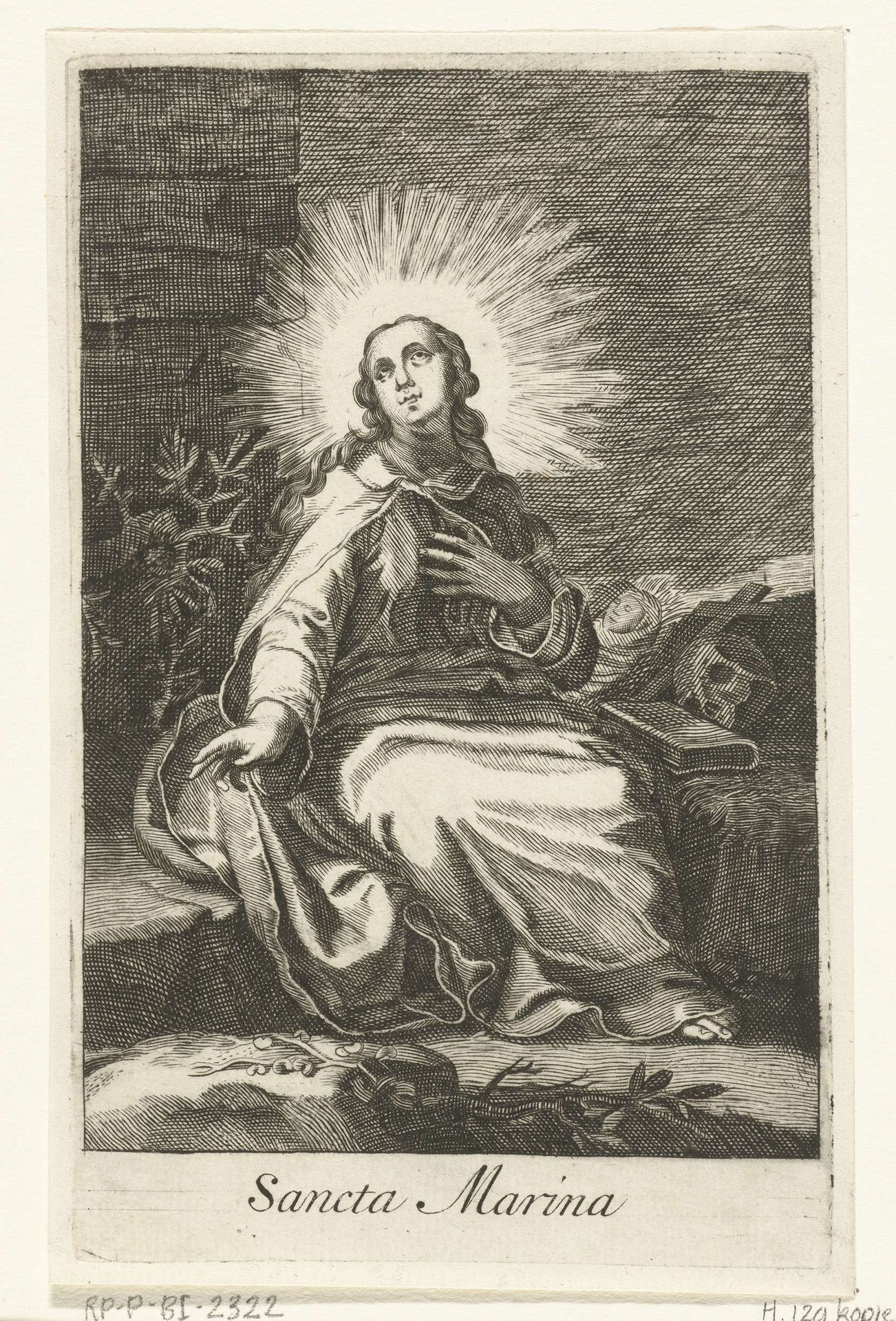 Heilige Marina van Alexandrië als kluizenares by Anonymous