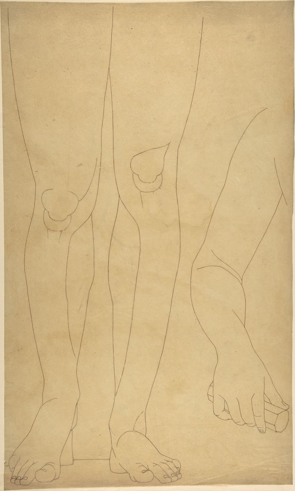Study of Lower Legs and an Arm by William Pitts
