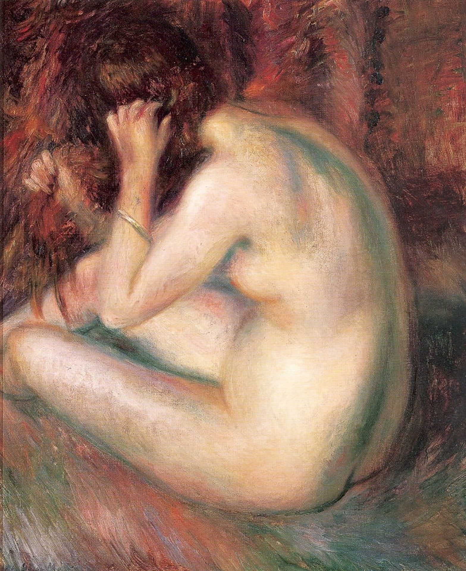 Back of nude by William James Glackens
