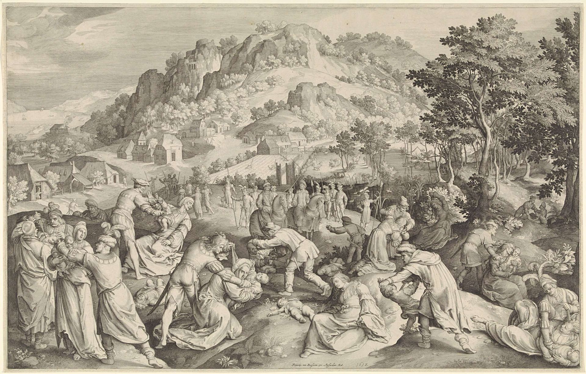 Kindermoord van Bethlehem by Nicolaes de Bruyn