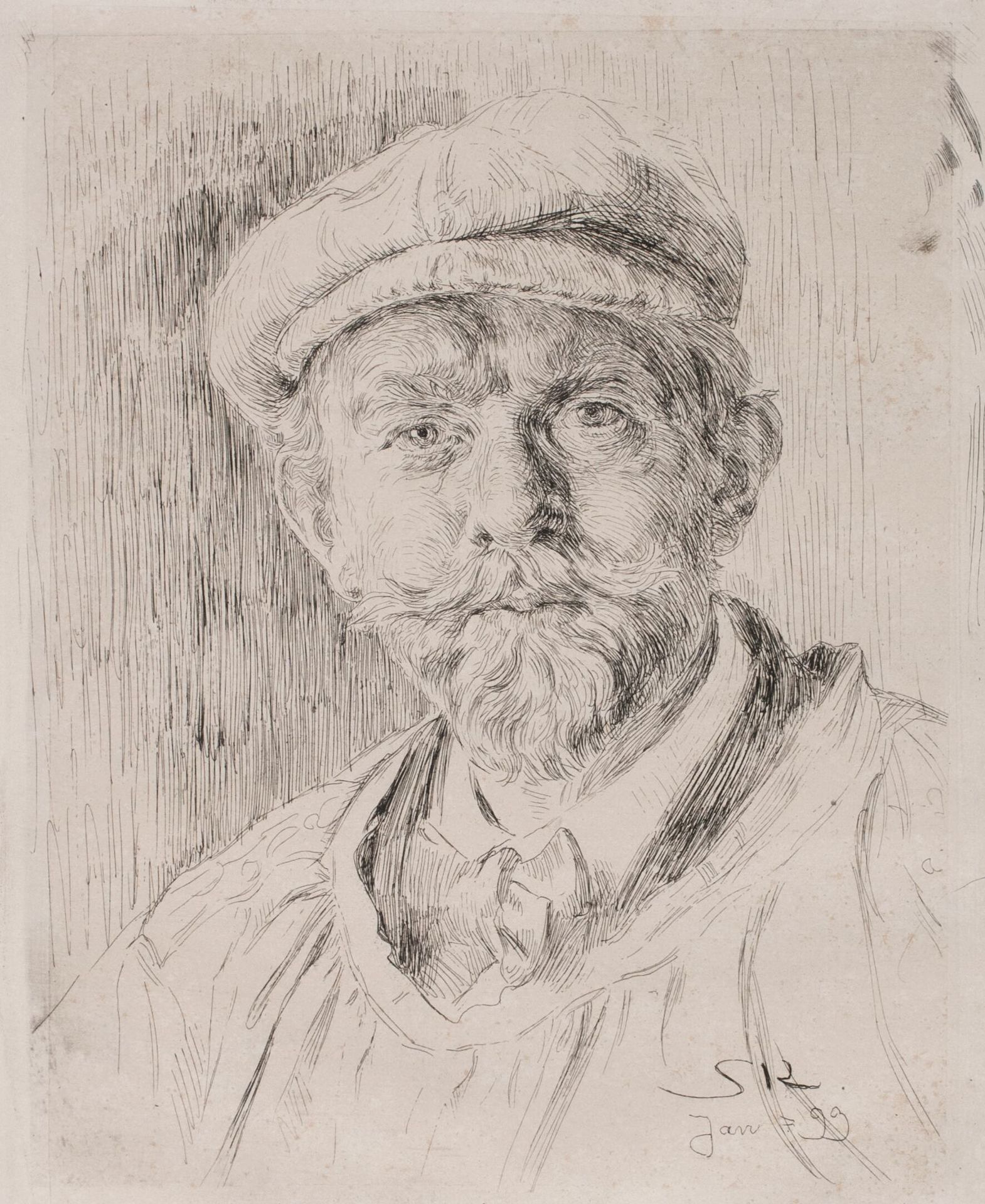 Selvportræt by P.S. Krøyer