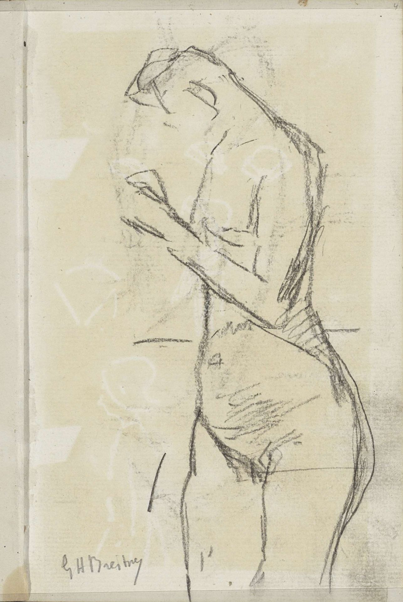 Standing Female Nude by George Hendrik Breitner