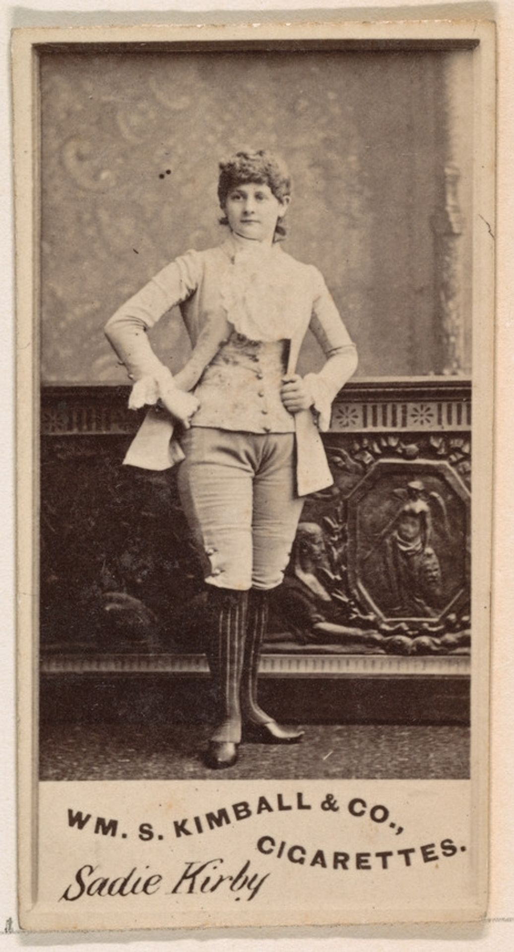 Sadie Kirby, from the Actresses series (N203) issued by Wm. S. Kimball & Co. by William S. Kimball & Company