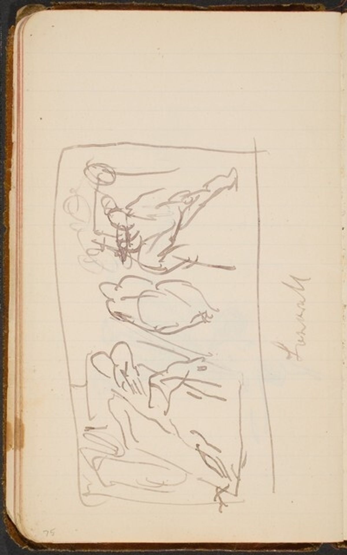 mehrfigurige Skizze (Figural Composition) [p. 75] by Max Beckmann