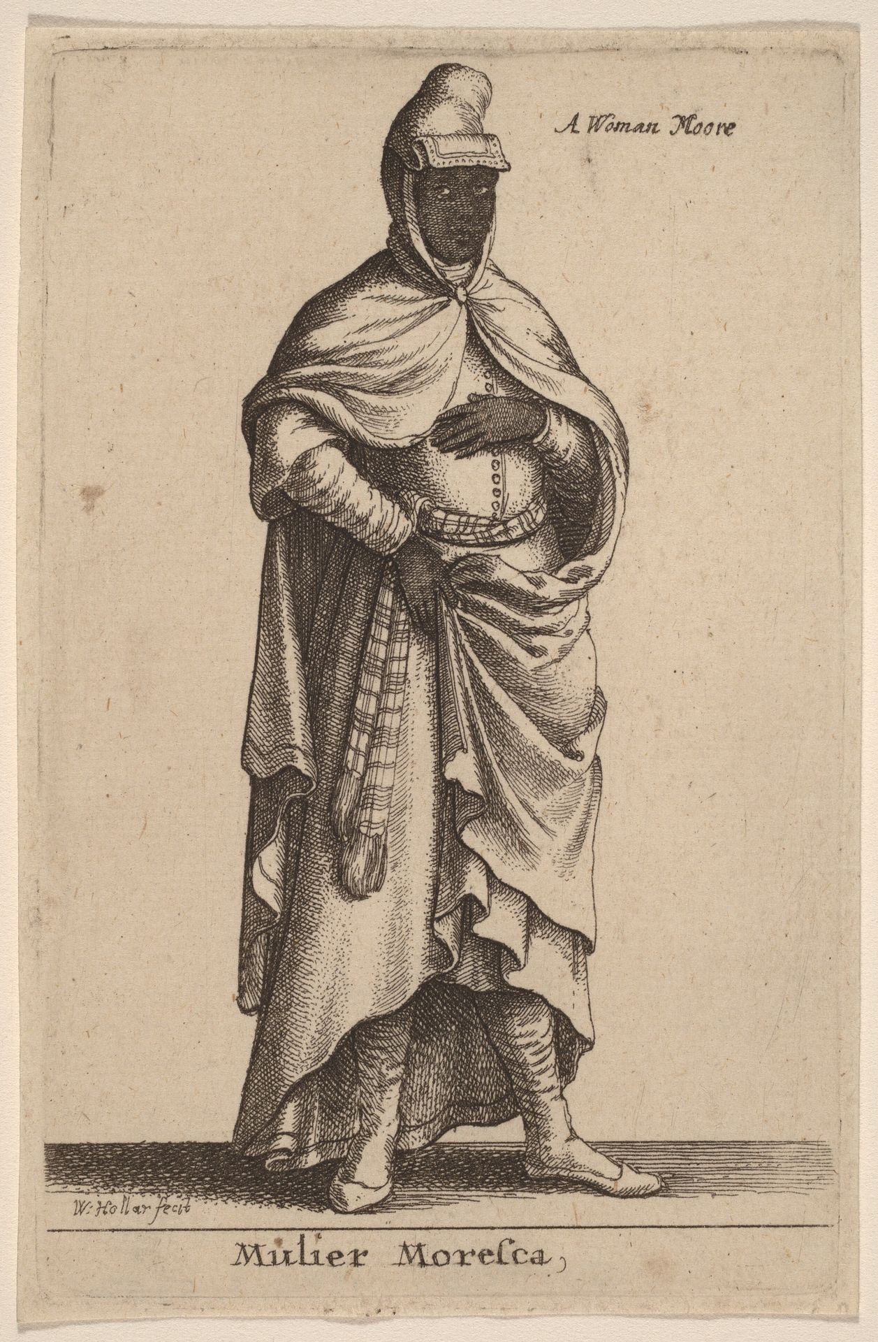 Mulier Moresca by Wenceslaus Hollar