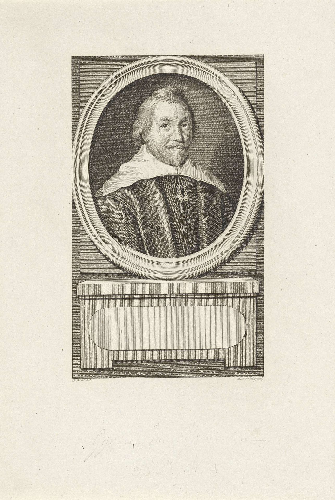 Portret van Gijsbrecht ab Isendoorn by Reinier Vinkeles