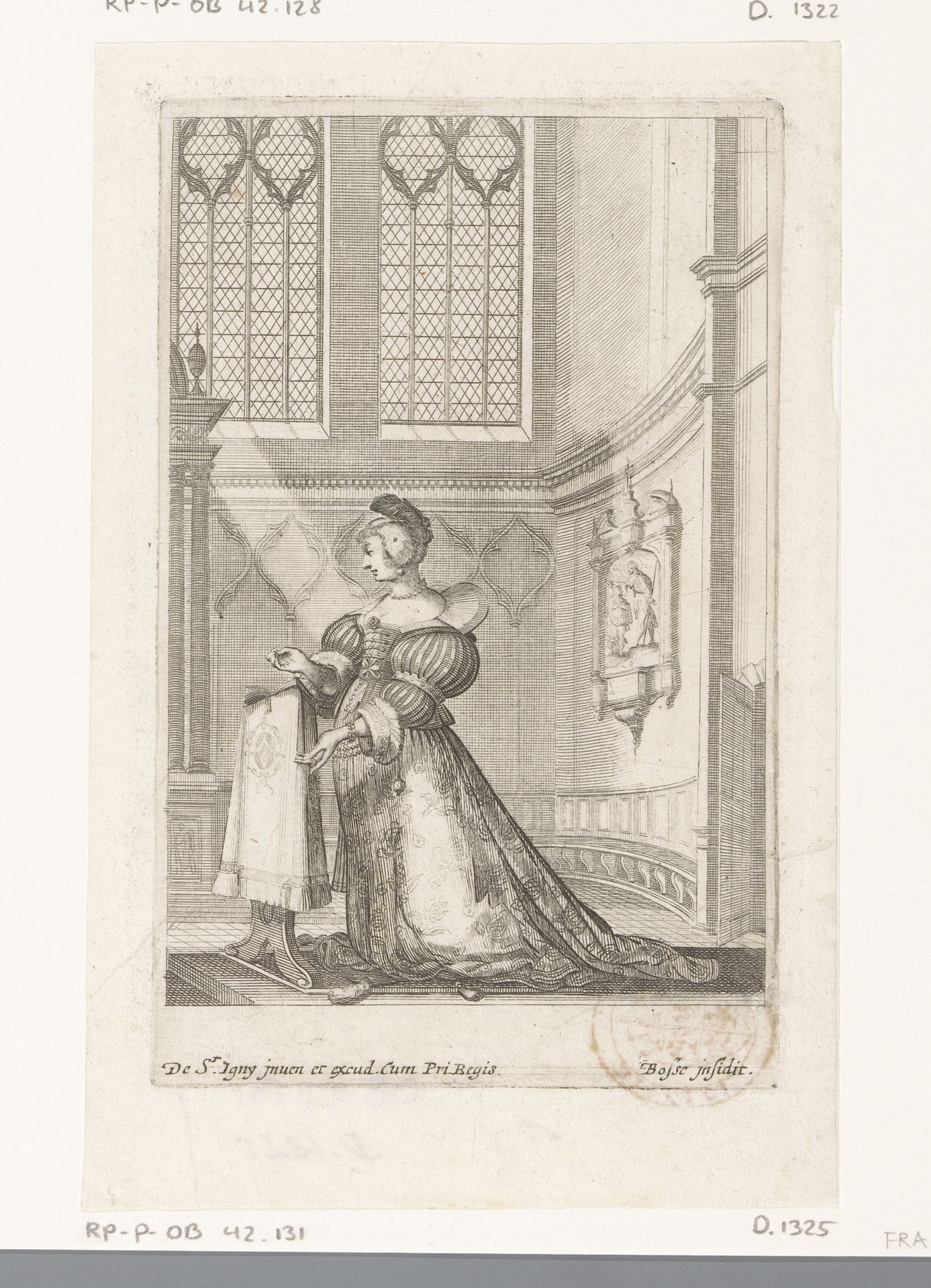 La Noblesse Française à l’église (De Franse adel in de kerk) by Abraham Bosse