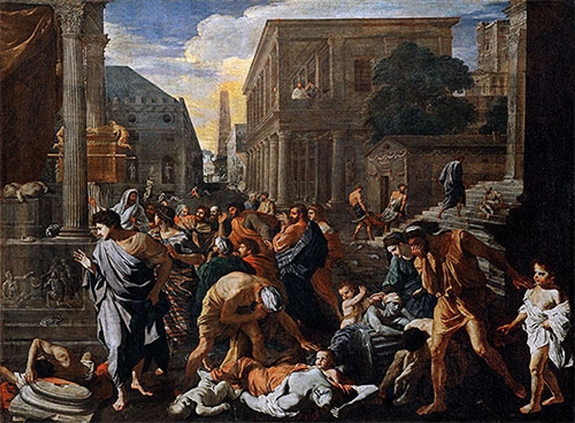 The Plague at Ashdod by Nicolas Poussin