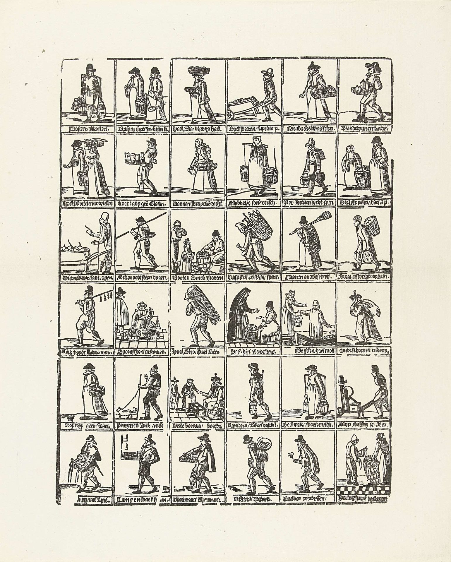 Straatroepen by van der Haeghen