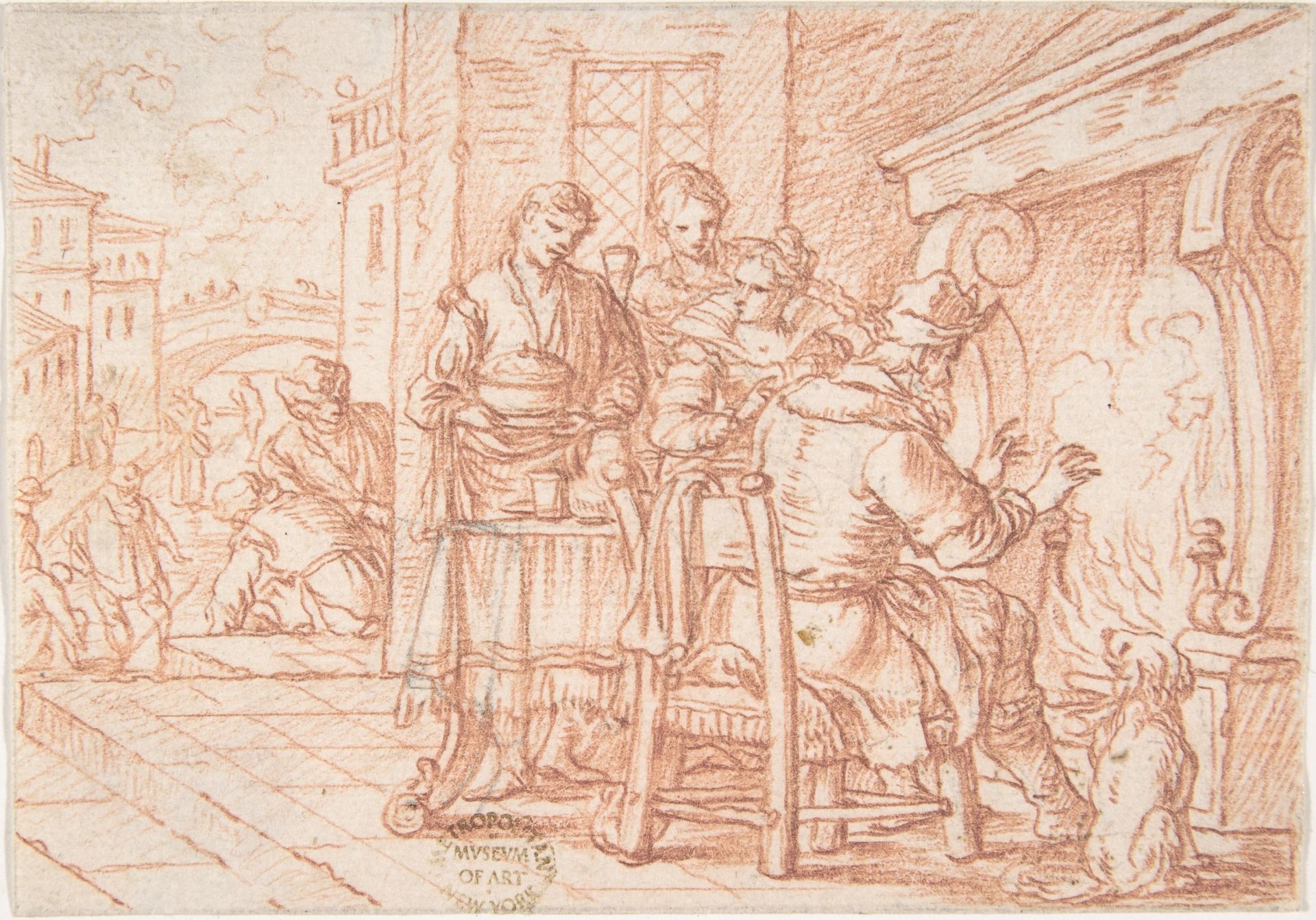 January (one of a series representing the labors of the months) by Jonas Umbach