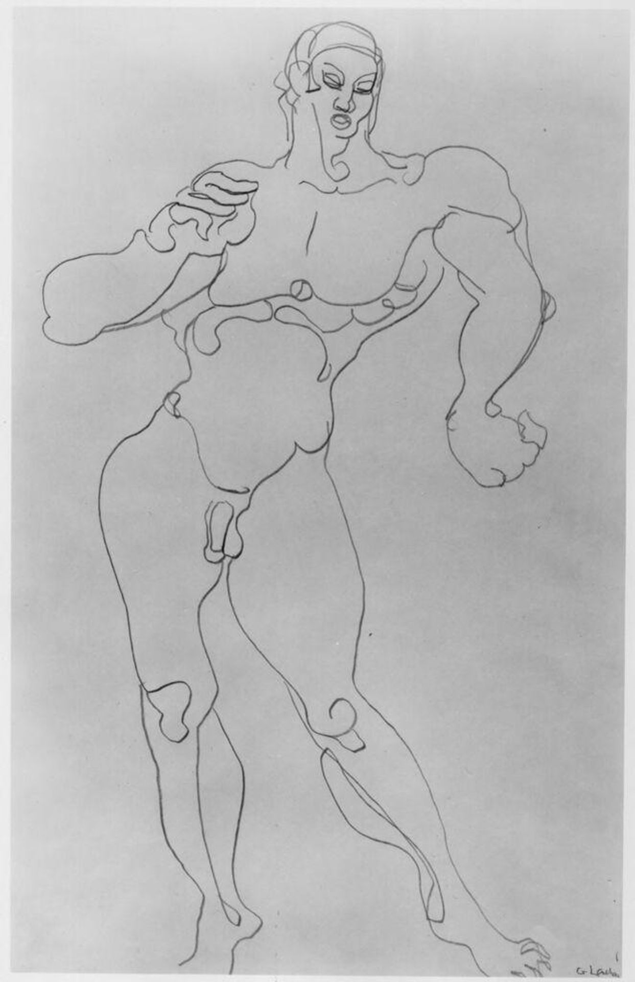 Male Nude by Gaston Lachaise