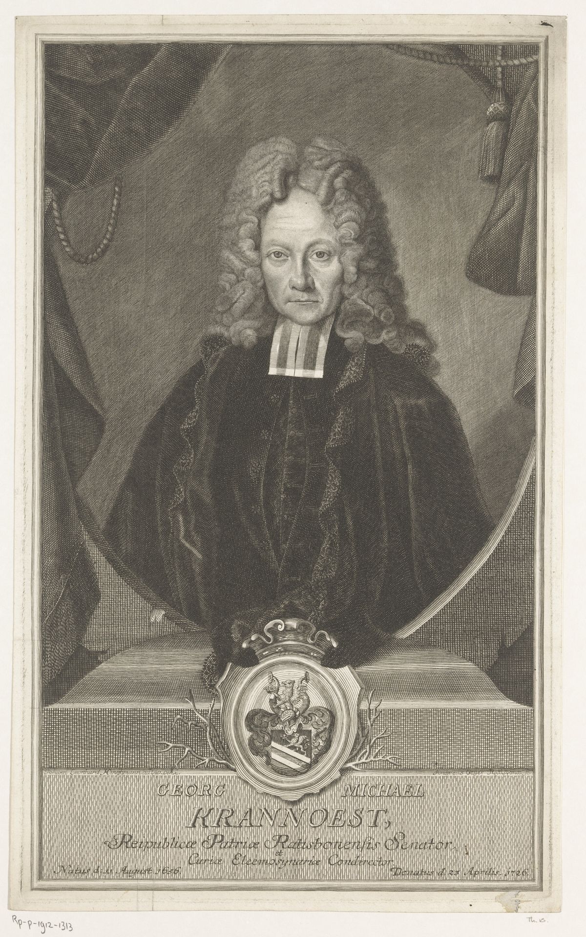 Portret van Georg Michael Krannöst by Andreas Geyer