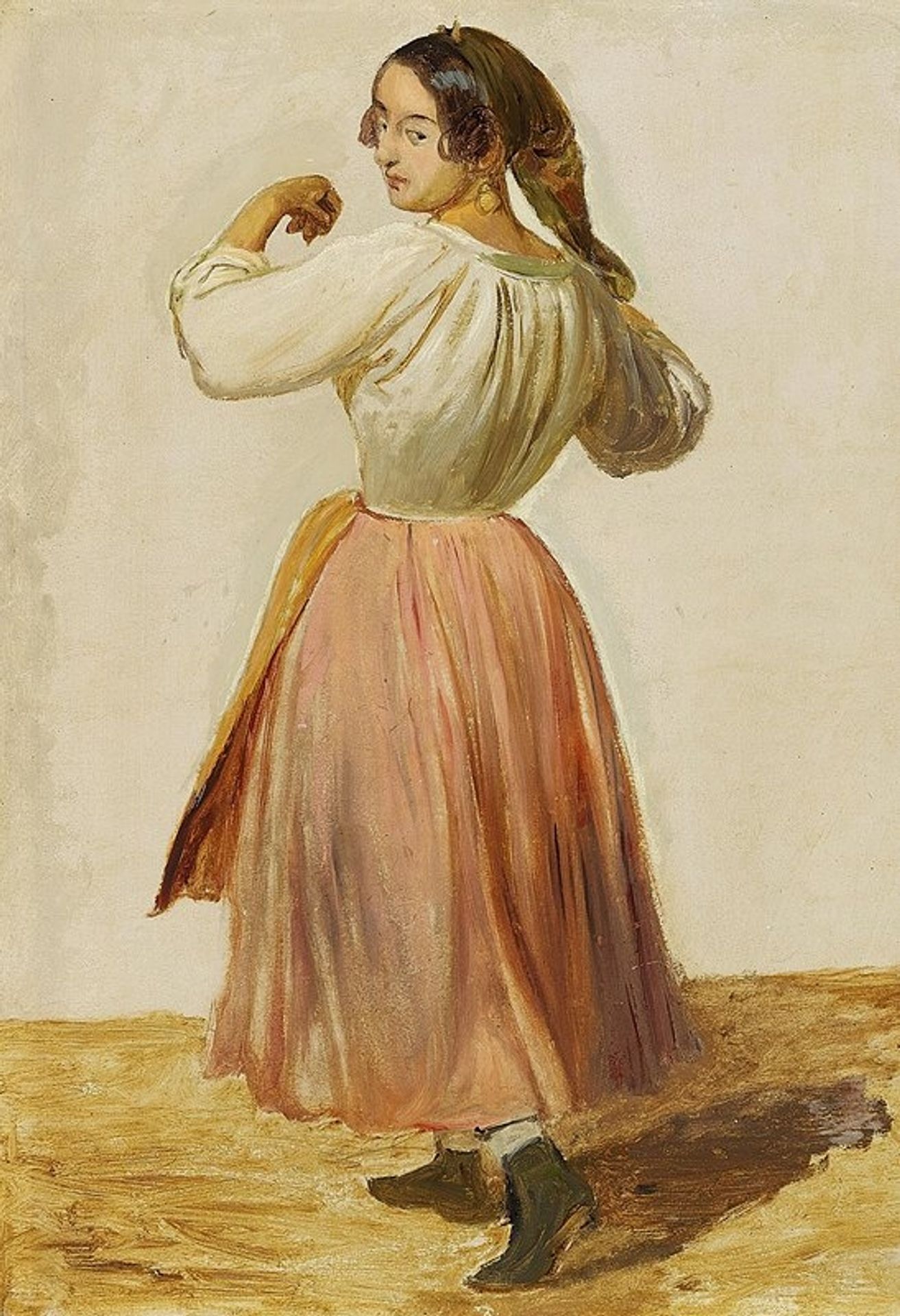 Studie af dansende italienerinde by Wilhelm Marstrand