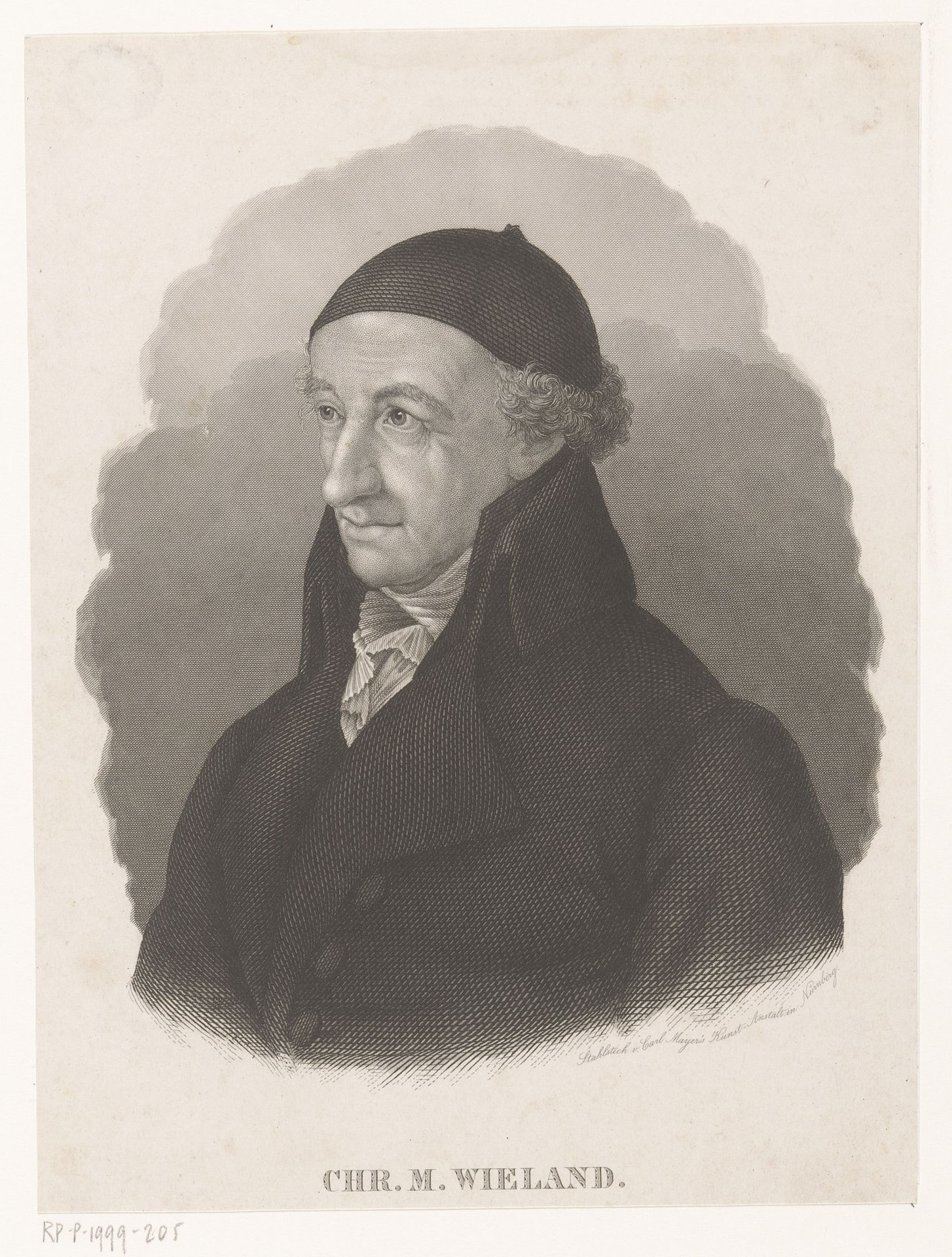 Portret van Christoph Martin Wieland by Carl Mayer