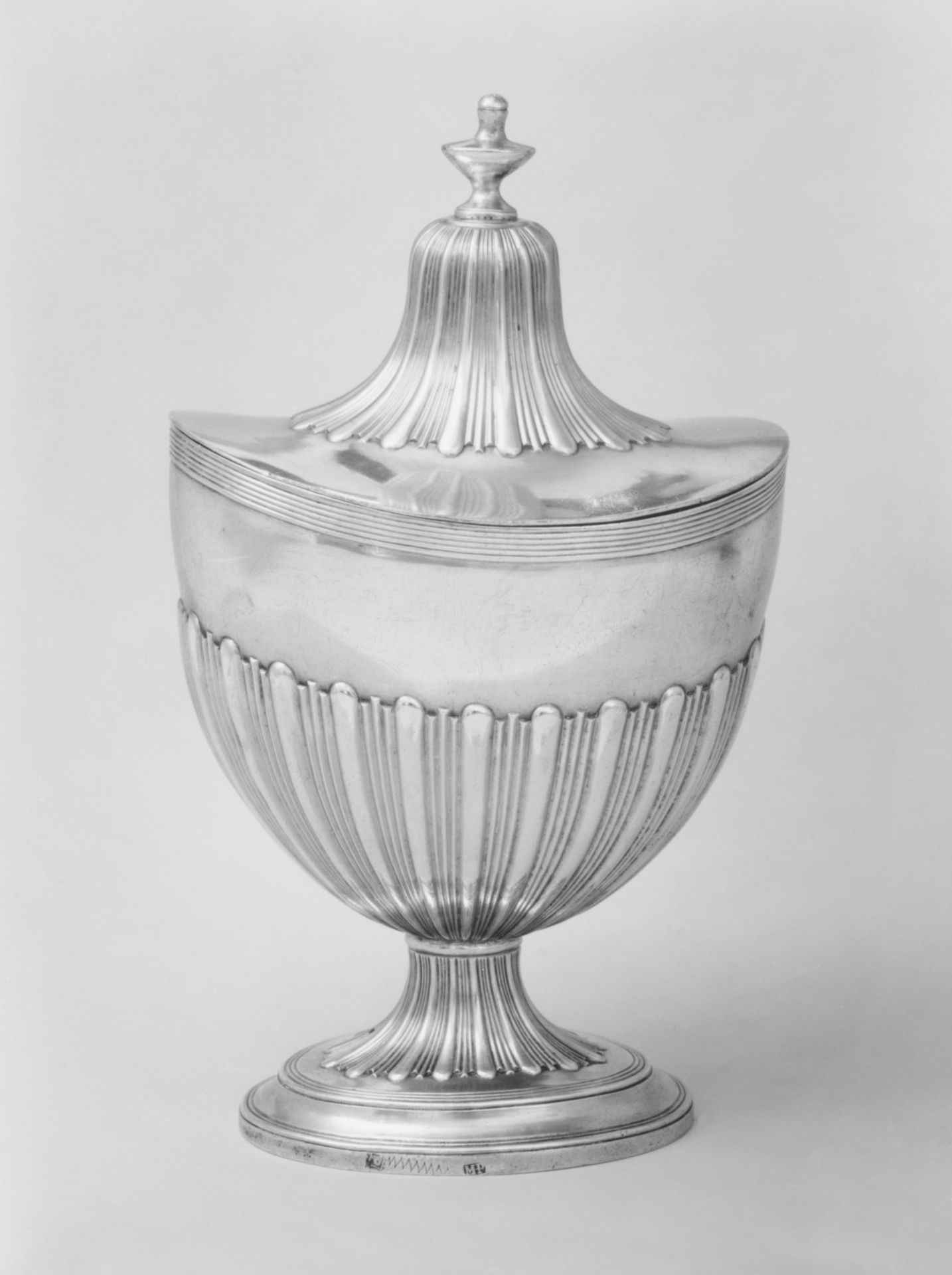 Sugar bowl with cover by M. H. P.