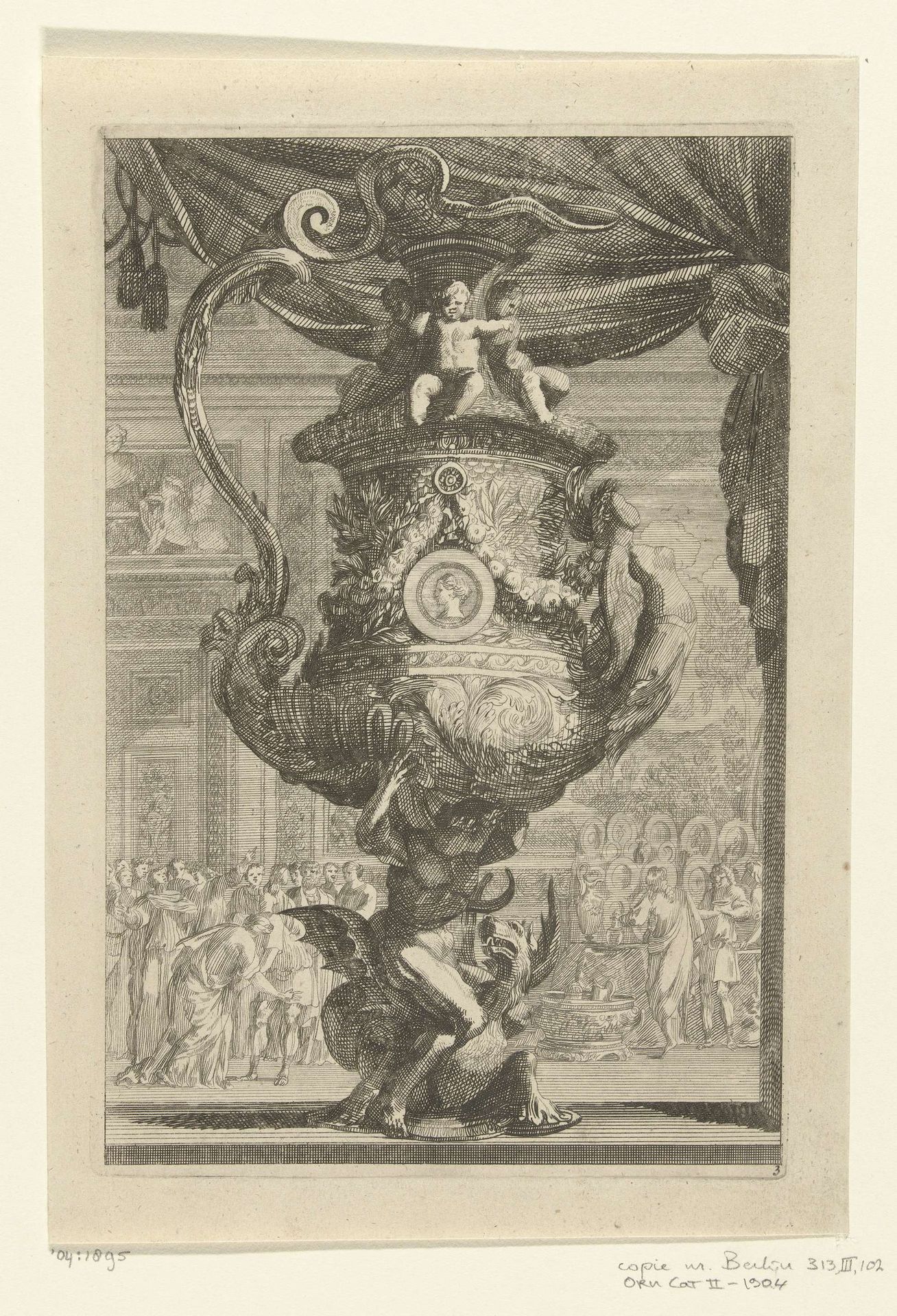 Schenkkan naar rechts gekeerd by Cornelis (II) Danckerts