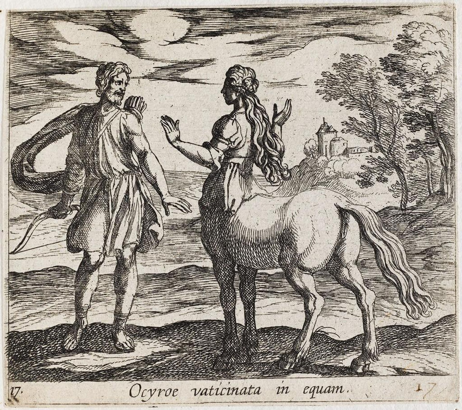 Ocyrhoe Changed into a Horse by Antonio Tempesta