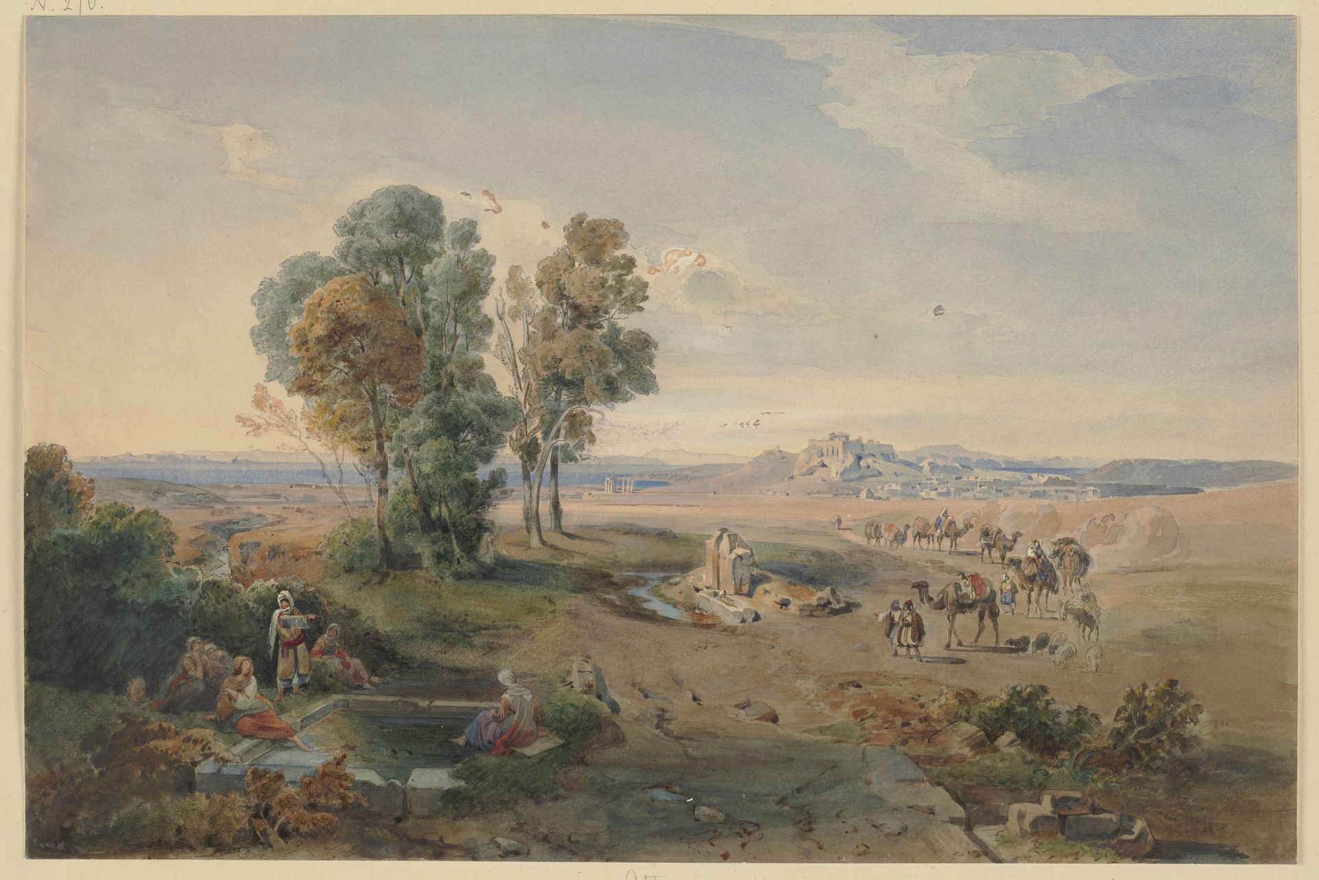 Athens, seen from the well by Carl Rottmann