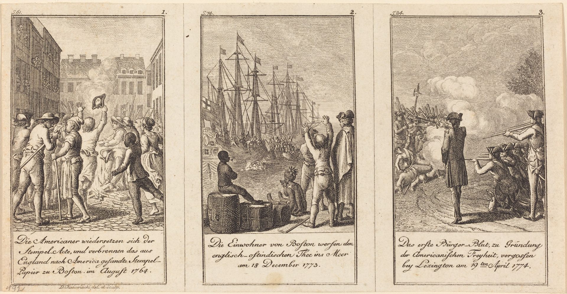 The History of the United States by Daniel Nikolaus Chodowiecki