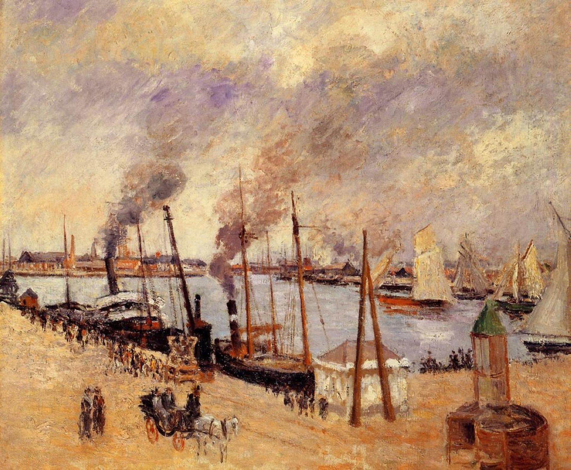 The Port of Le Havre 2 by Camille Pissarro