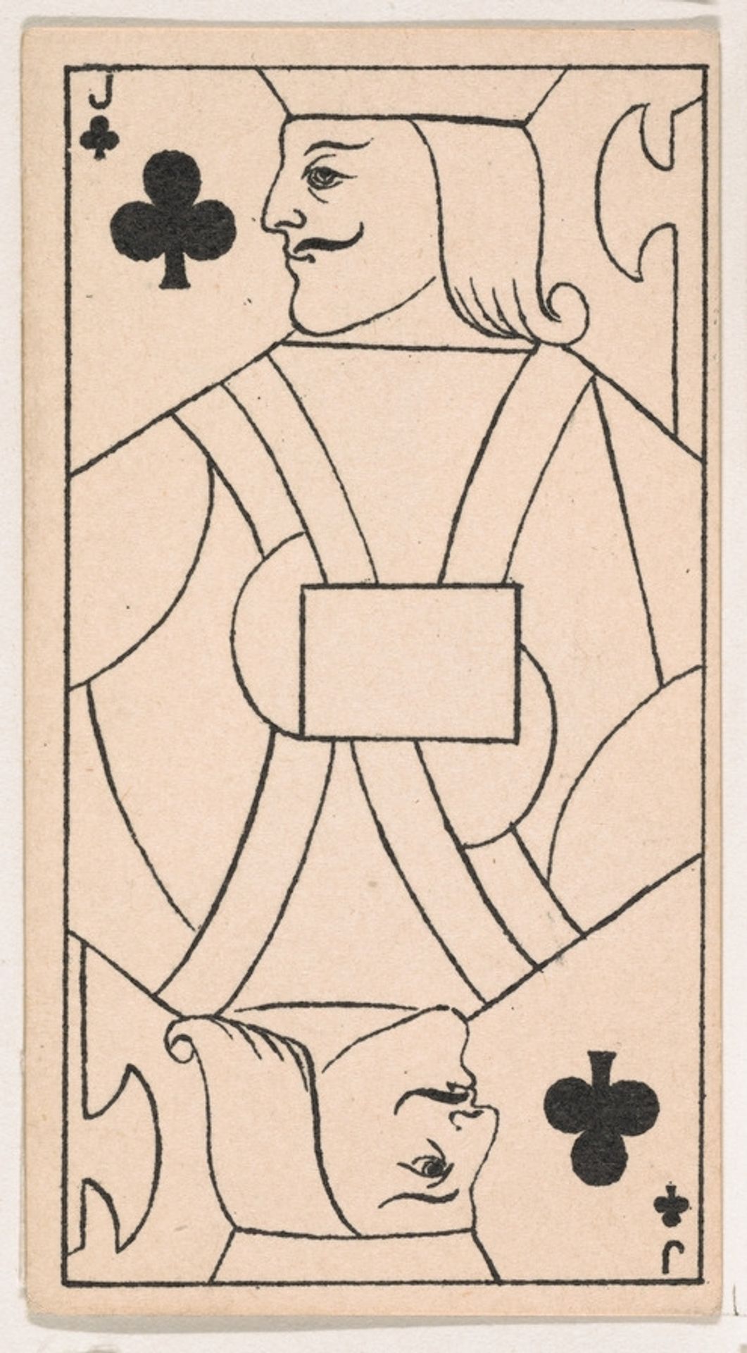 Jack of Clubs, from the Transparent Playing Cards series (N220) issued by Kinney Bros. by Kinney Brothers Tobacco Company
