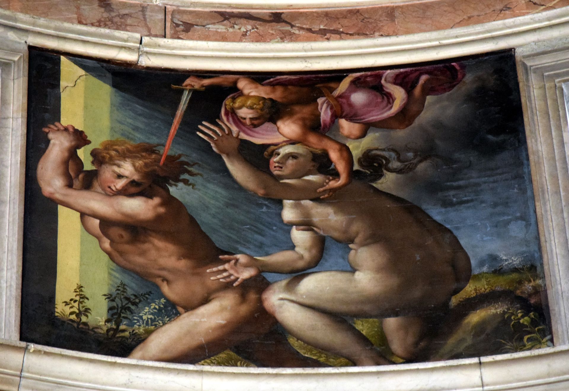 Expulsion from Paradise by Francesco de' Rossi (Francesco Salviati), "Cecchino"