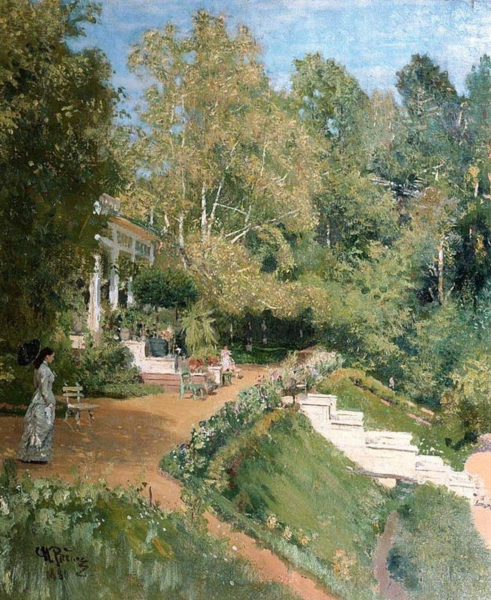 Summer day in Abramtsevo by Ilya Repin