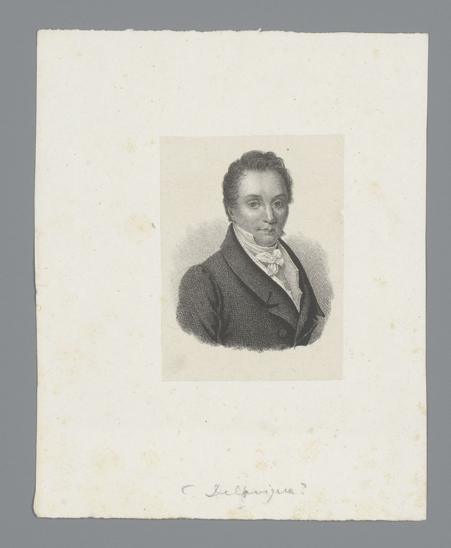 Portret van Casimir Delavigne by Joseph Schubert