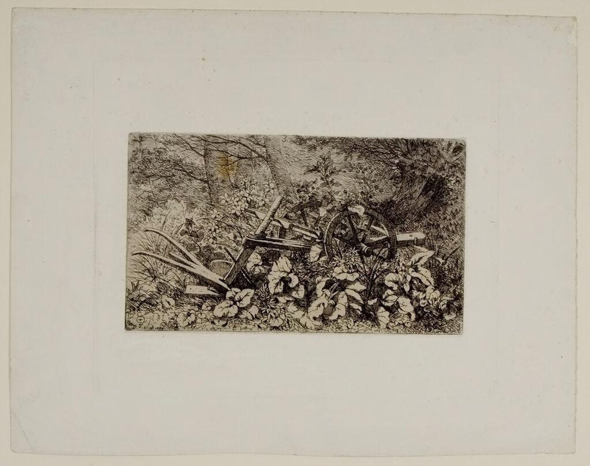 Plow with Burdocks by Eugène Stanislas Alexandre Bléry