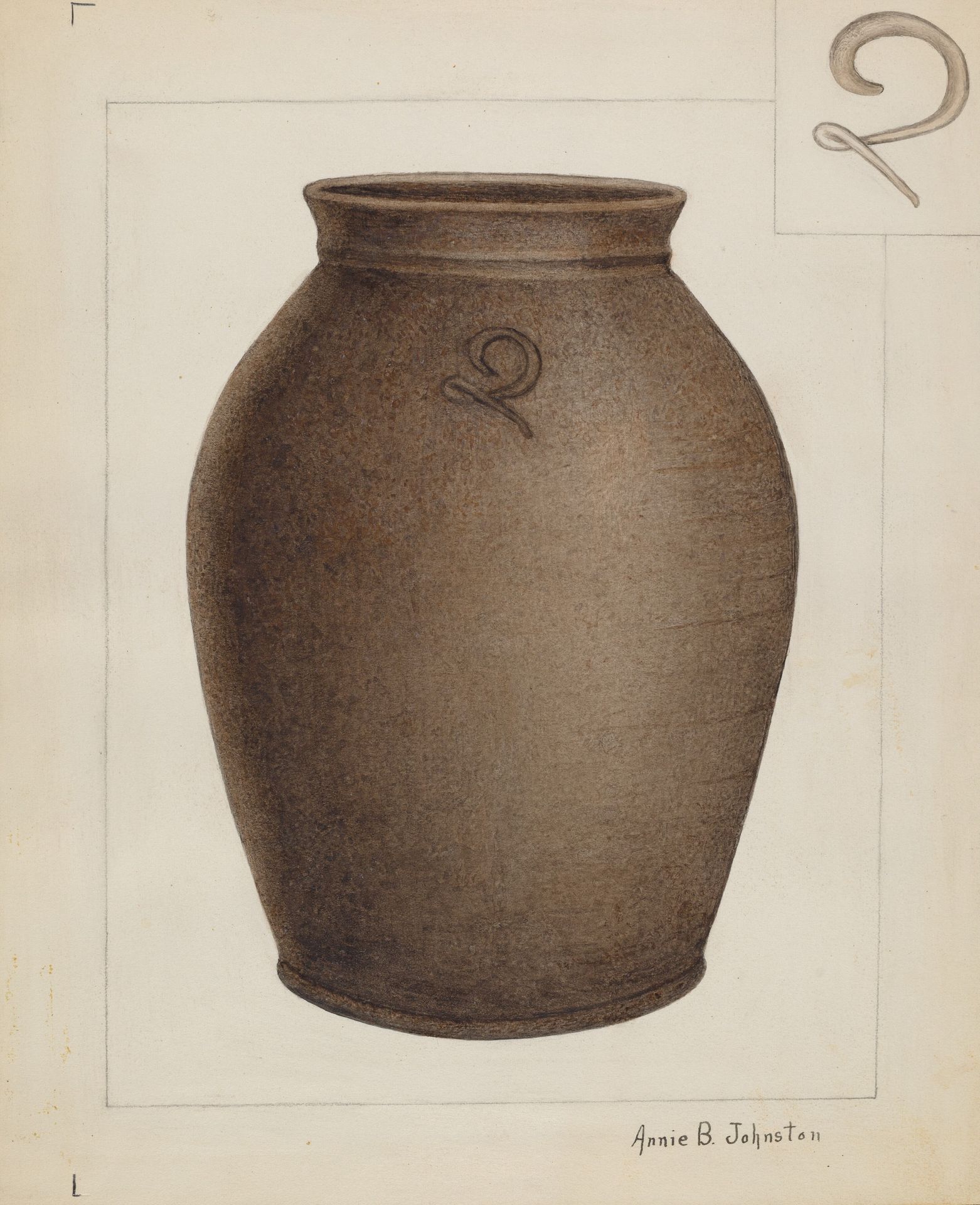 Stoneware Jar by Annie B. Johnston