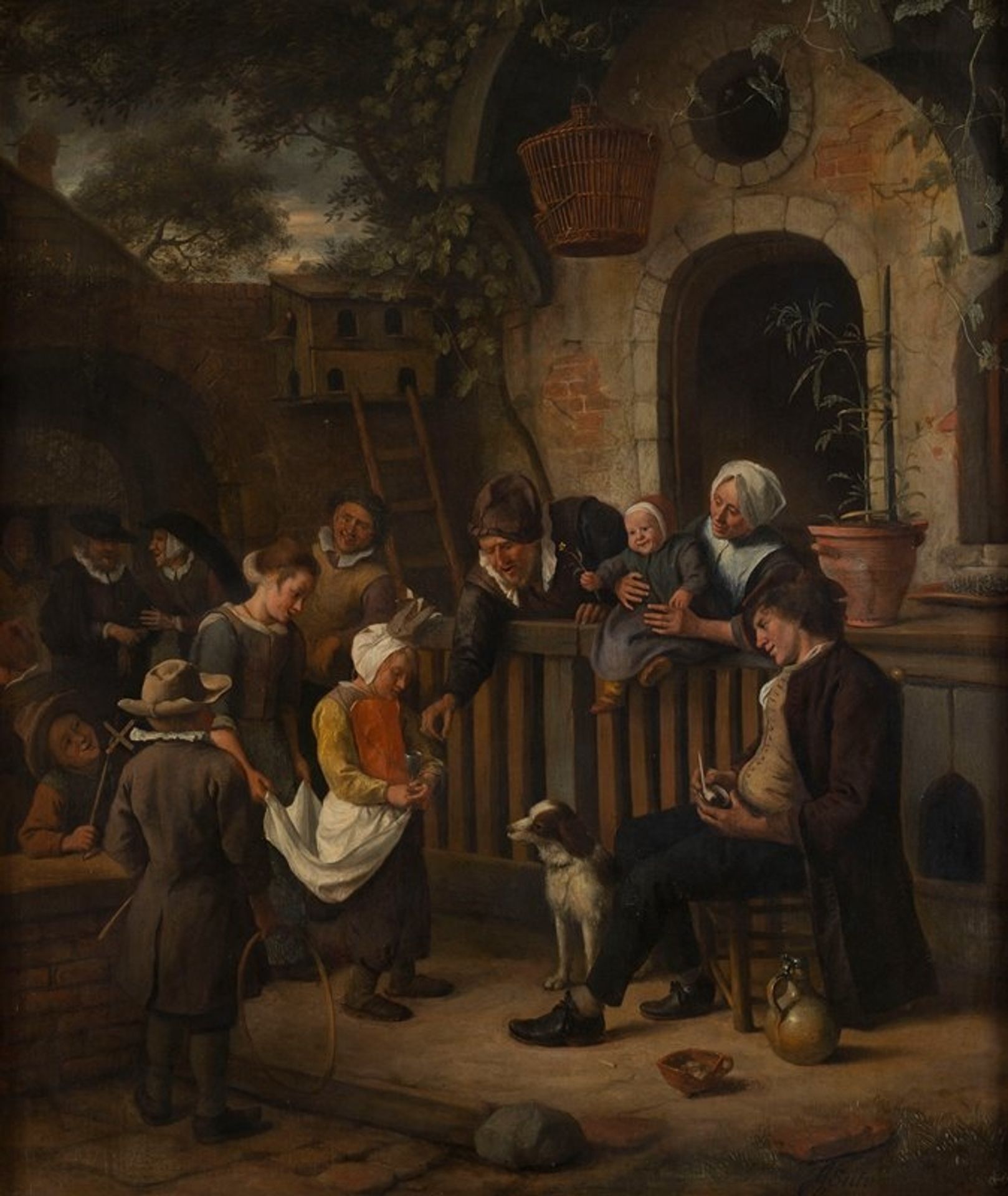 Le petit quêteur by Jan Steen
